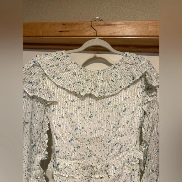 NWT Free People Sweetest Thing Ivory Floral Dress - Picture 4 of 16